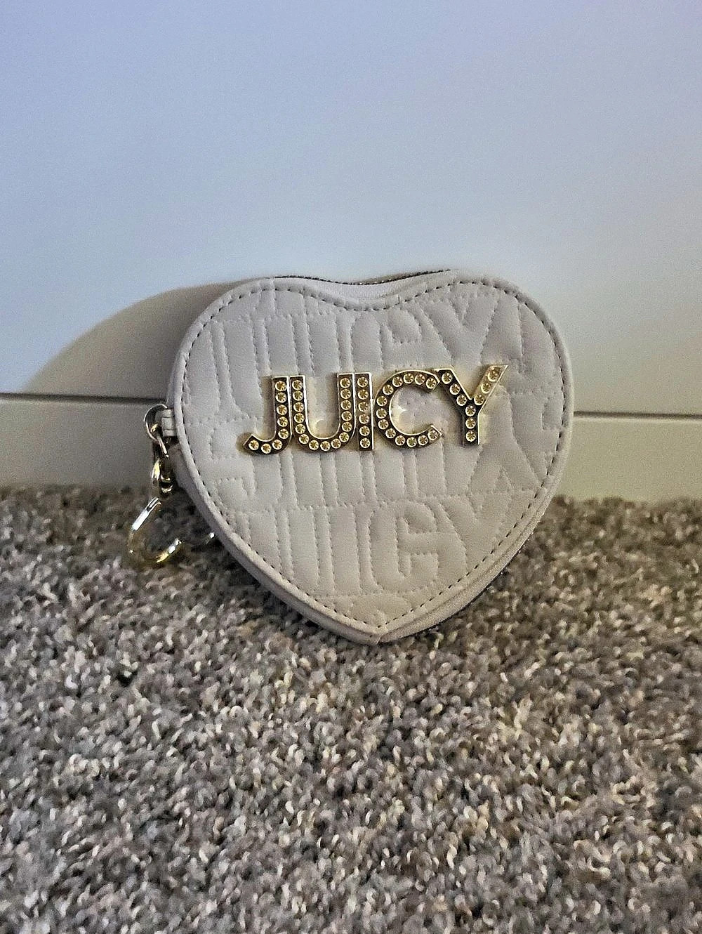 Juicy Couture Heart-Shaped Mini Bag Heart Mini Bag in White Like New